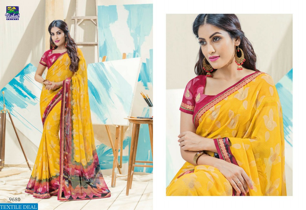 Vishal Artistry Collection Wholesale indian Saree catalog